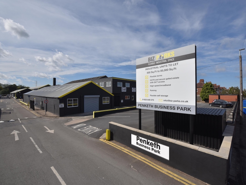 Warrington business park and industrial units